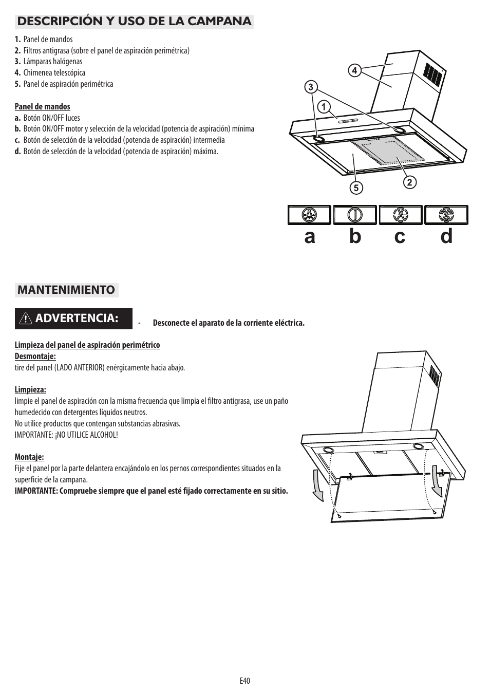 Ab c d | BAUKNECHT DTR 5890 / 02 IN User Manual | Page 42 / 68