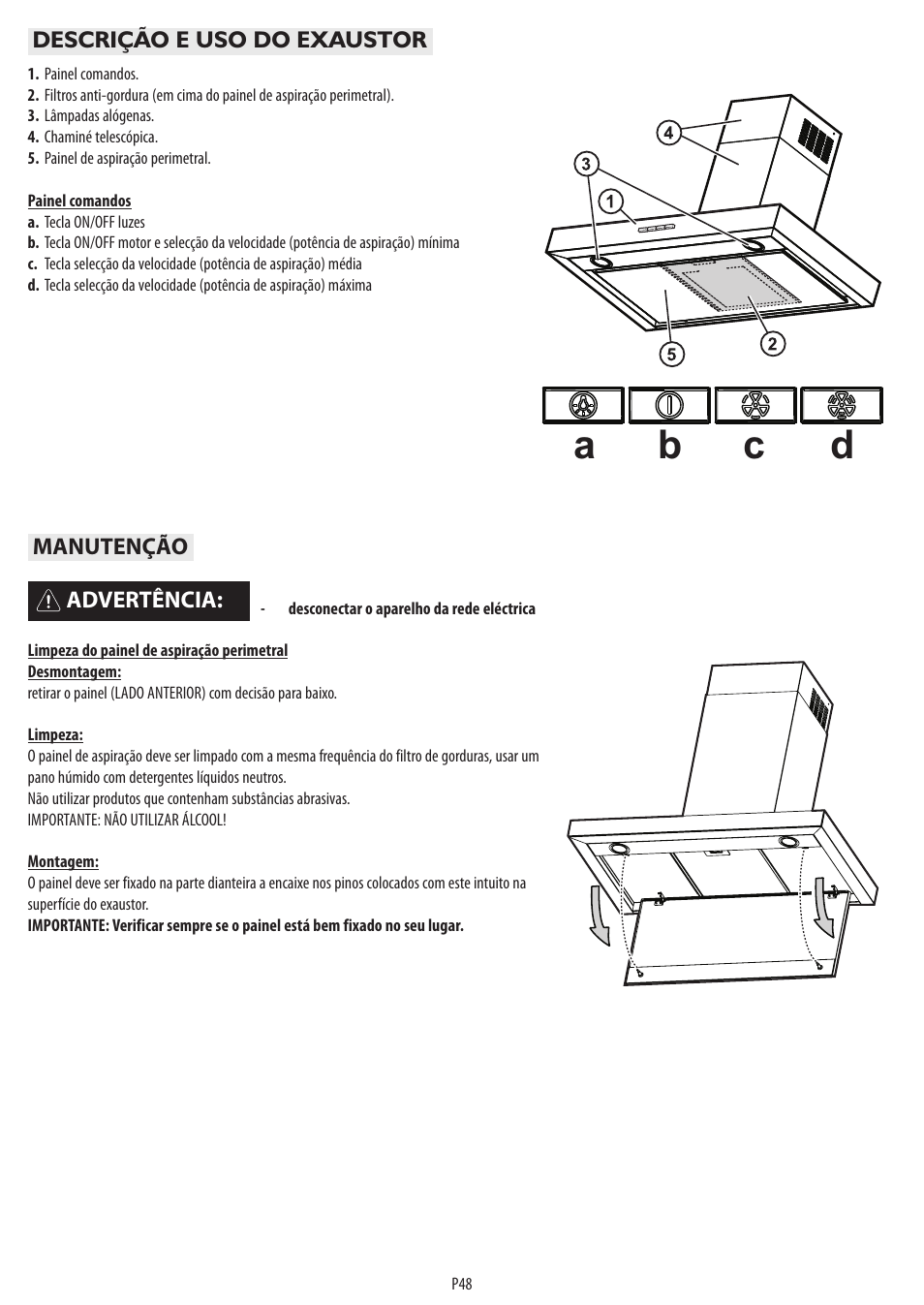 Ab c d | BAUKNECHT DTR 5890 / 02 IN User Manual | Page 50 / 68