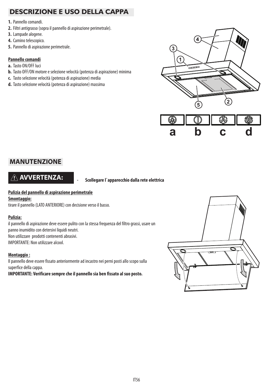 Ab c d | BAUKNECHT DTR 5890 / 02 IN User Manual | Page 58 / 68