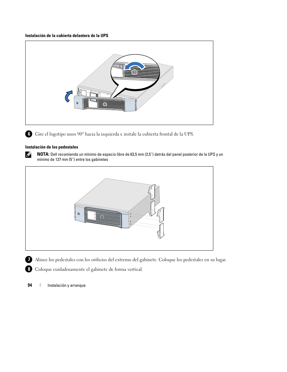 Dell UPS 1000R User Manual | Page 98 / 184
