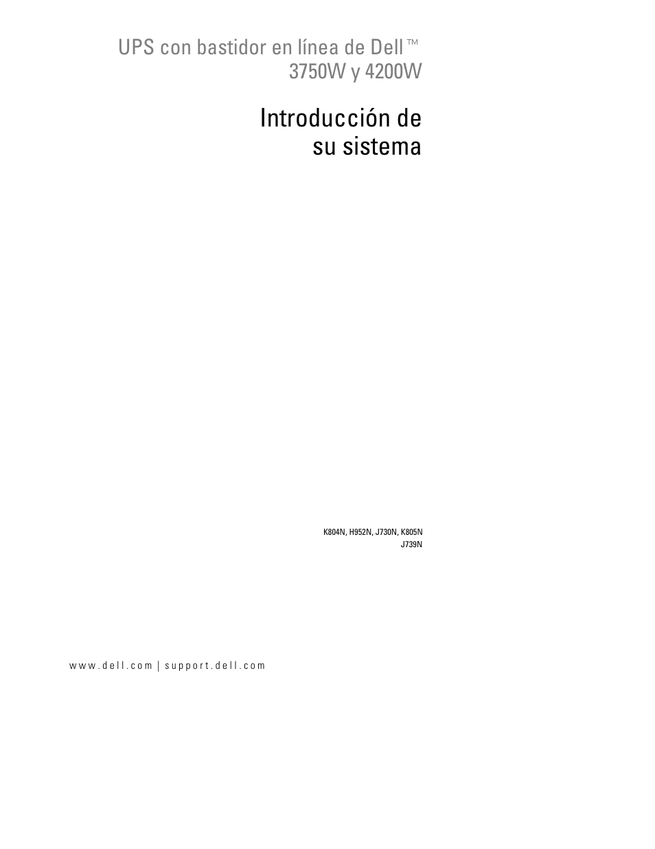 Introducción de su sistema | Dell UPS 4200R User Manual | Page 91 / 202