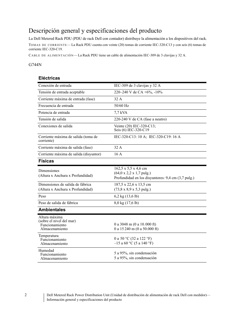 Dell Metered PDU LED User Manual | Page 10 / 32