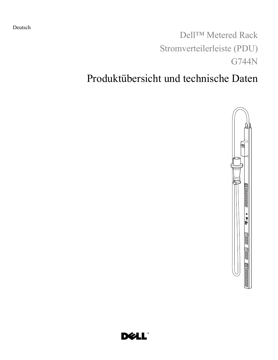 Deutsch, Produktübersicht und technische daten | Dell Metered PDU LED User Manual | Page 13 / 32