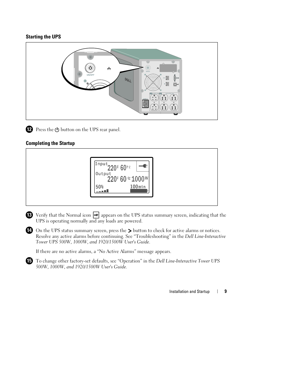 Dell UPS 500T User Manual | Page 13 / 112