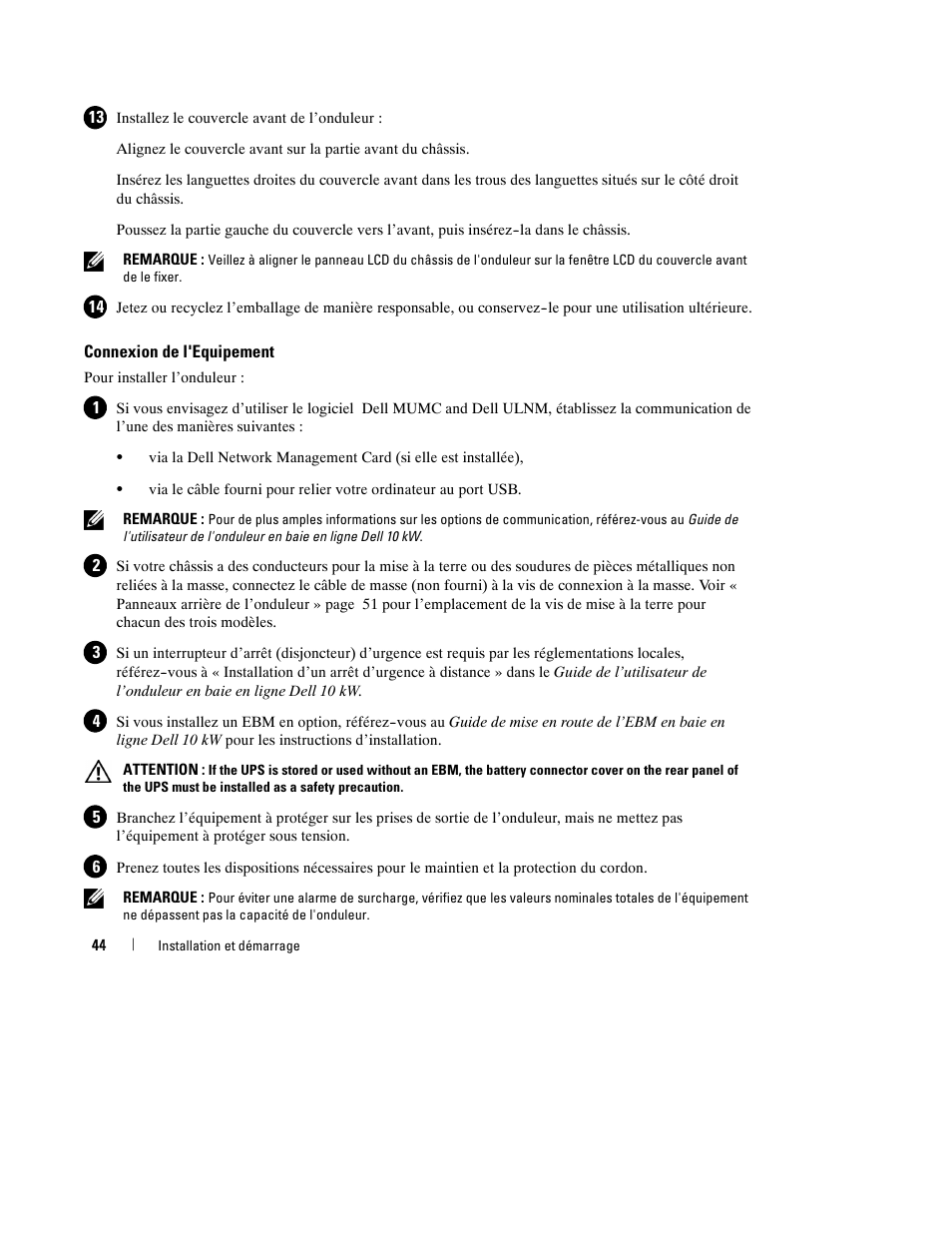 Dell UPS 10000R User Manual | Page 46 / 244