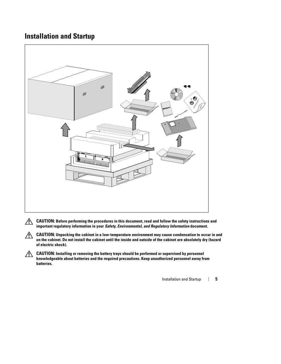 Installation and startup | Dell UPS 10000R User Manual | Page 7 / 244