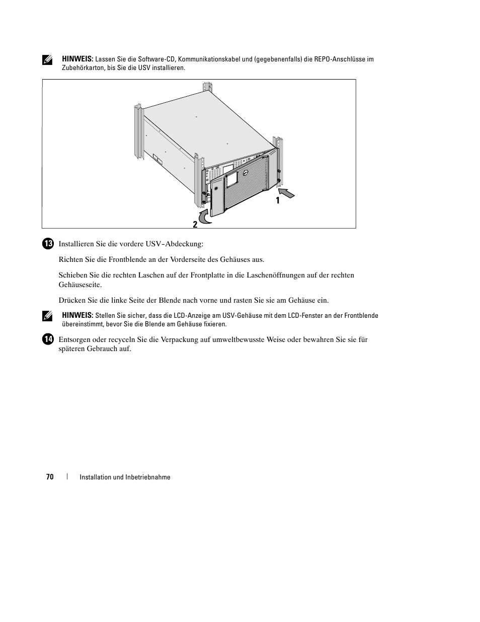 Dell UPS 10000R User Manual | Page 72 / 244