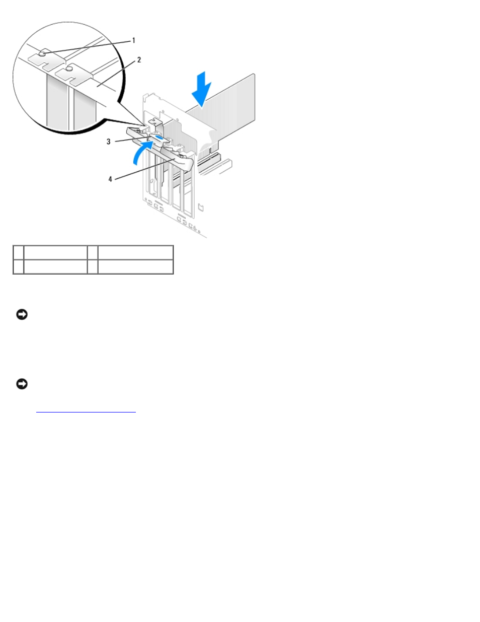 Removing a pci card | Dell Dimension 5150__E510 User Manual | Page 24 / 72