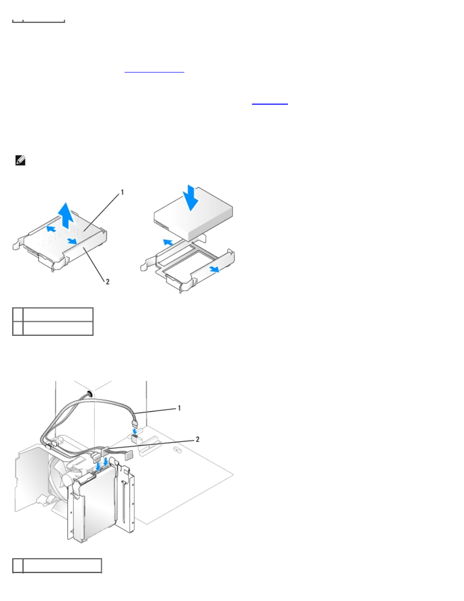Installing a hard drive | Dell Dimension 5150__E510 User Manual | Page 37 / 72