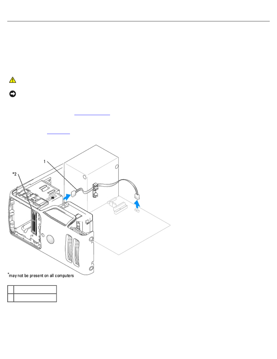 Media card reader (optional), Removing a media card reader | Dell Dimension 5150__E510 User Manual | Page 42 / 72