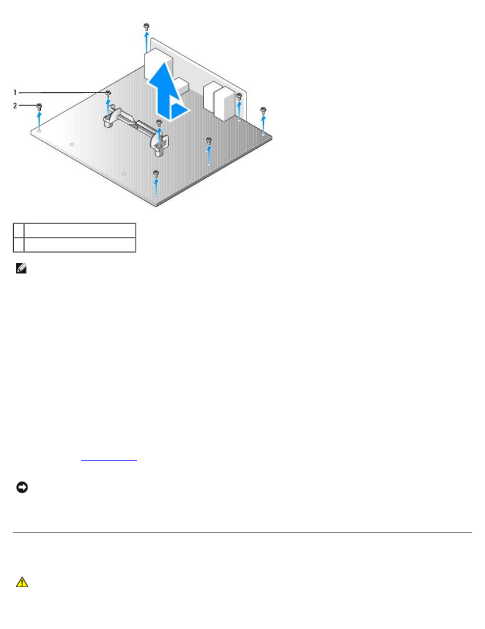 Power, Supply, Power supply | Replacing the system board | Dell Dimension 5150__E510 User Manual | Page 56 / 72