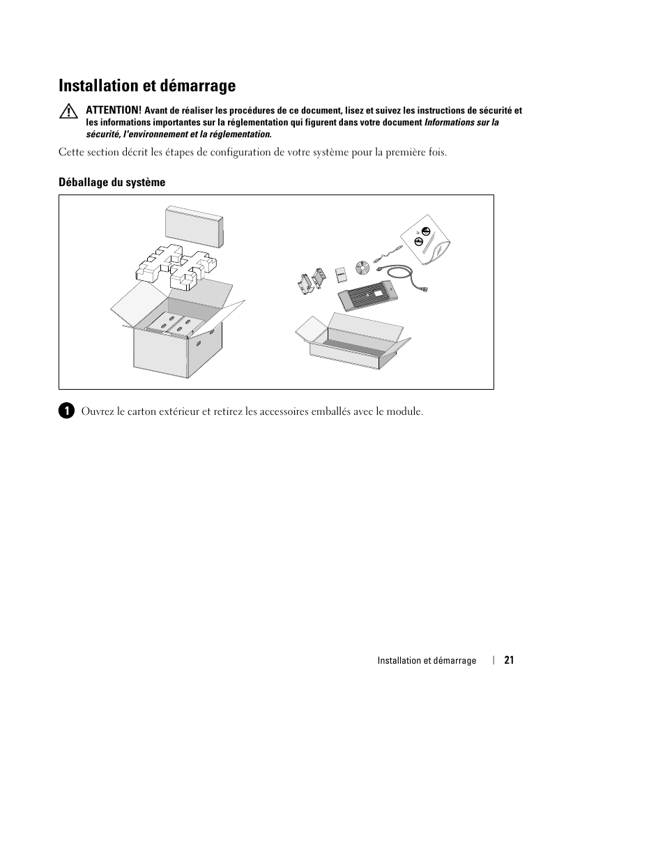 Installation et démarrage | Dell UPS 2700R User Manual | Page 23 / 152
