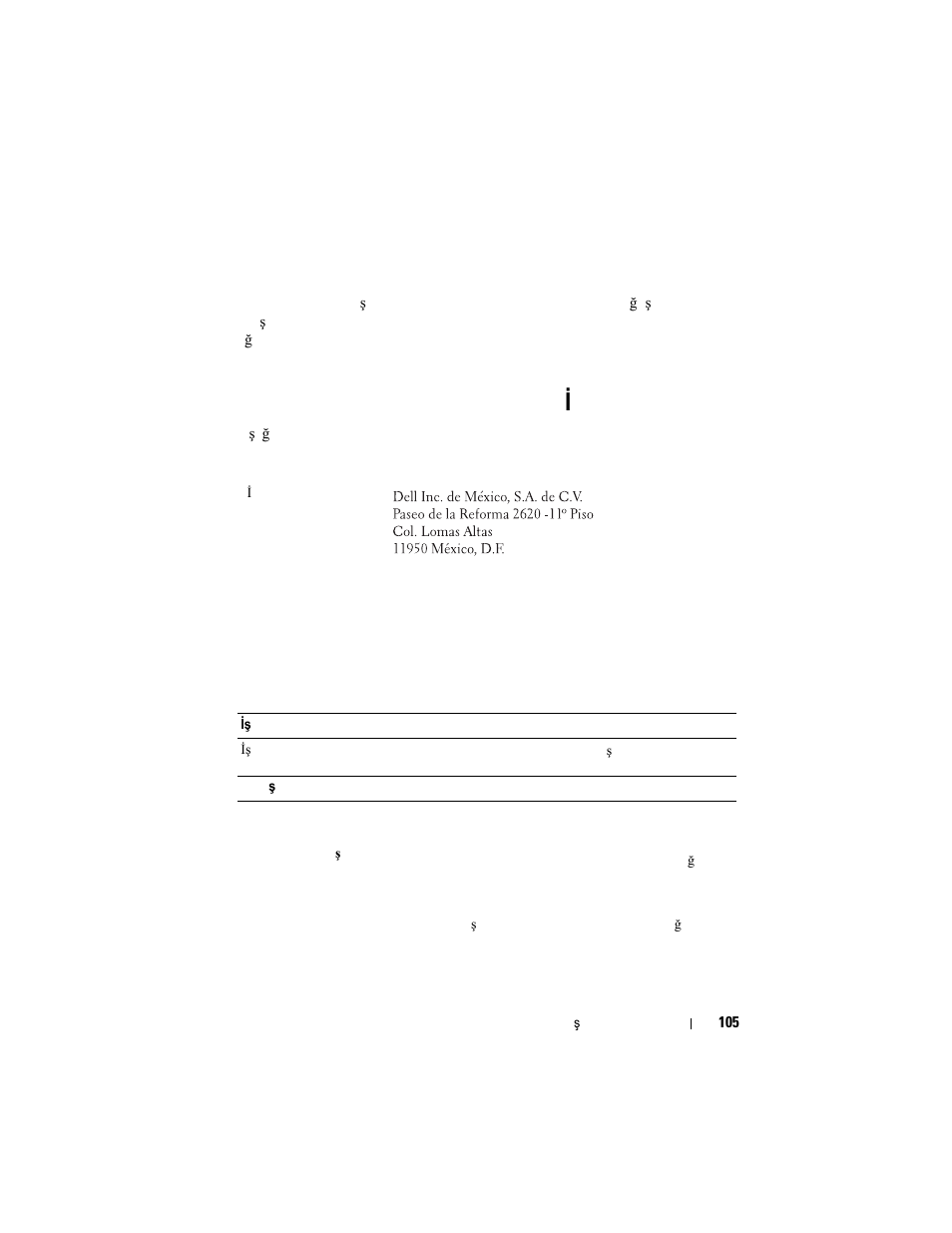 Teknik yardım alma, Nom bilgisi (yalnızca meksika için), Teknik özellikler | Nom bilgisi (yalnızca meksika i çin) | Dell DX6000 User Manual | Page 105 / 124