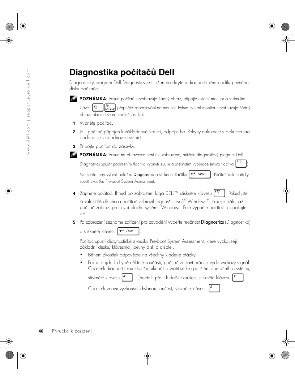 Diagnostika počítačů dell | Dell LATITUDE D400 User Manual | Page 48 / 330