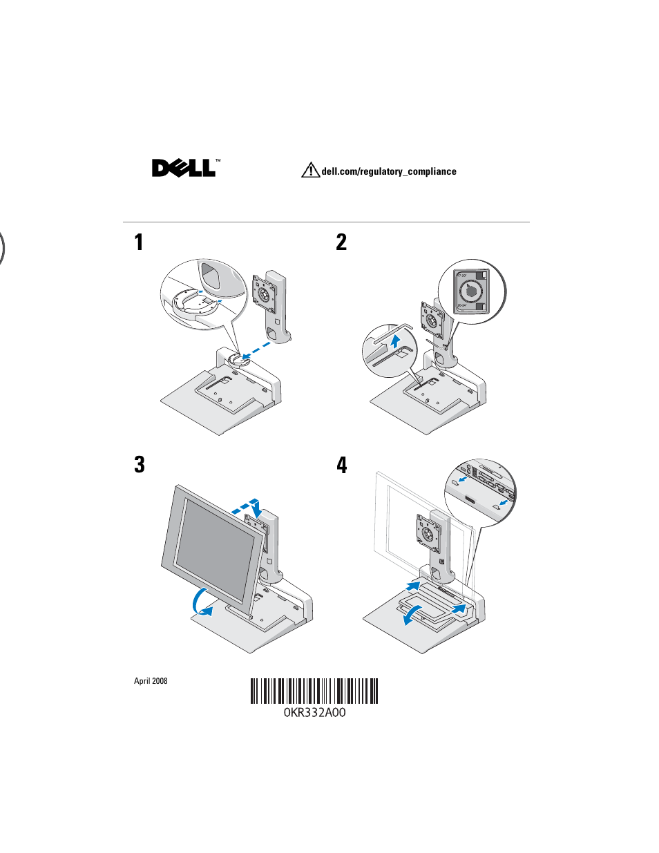 Dell E-Flat Panel Stand User Manual | 2 pages