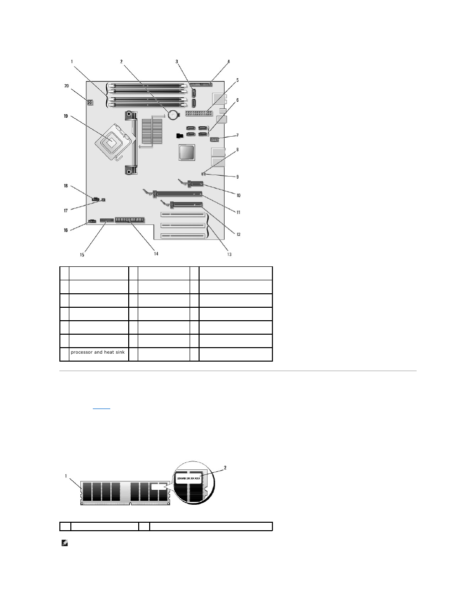 Memory | Dell Dimension 9200 User Manual | Page 15 / 63