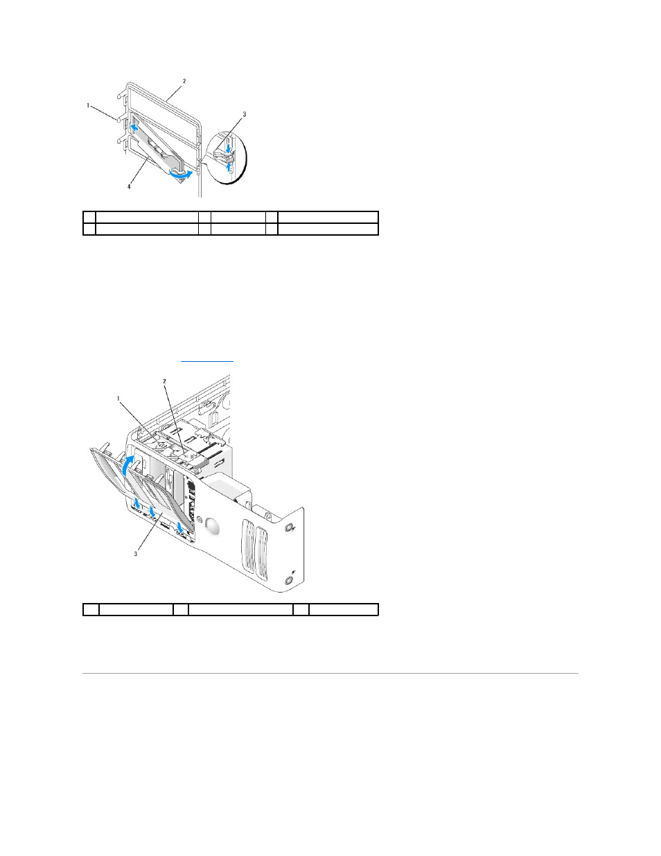 Drives, Installing the drive panel | Dell Dimension 9200 User Manual | Page 27 / 63