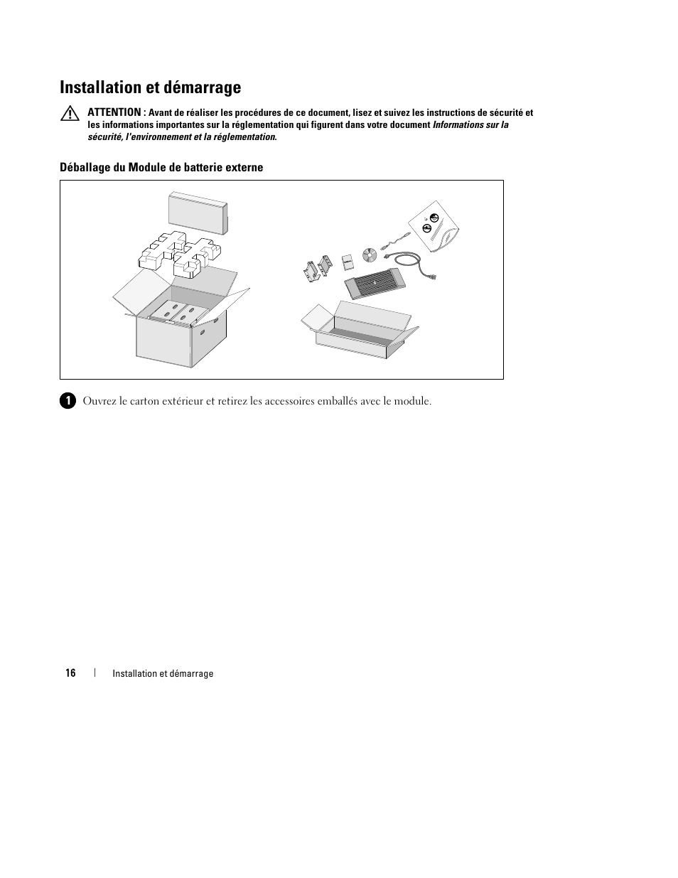 Installation et démarrage | Dell UPS 2700R User Manual | Page 18 / 112