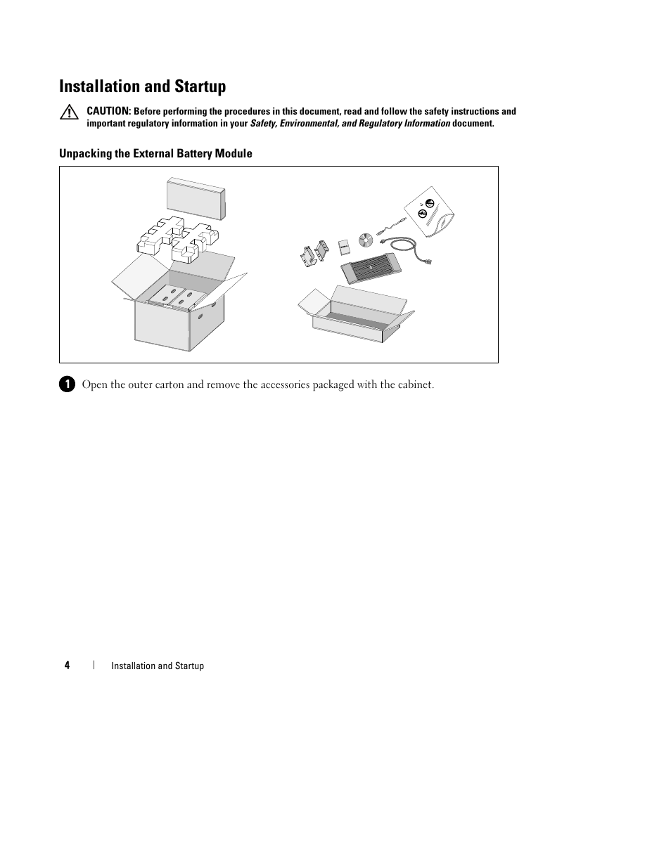 Installation and startup | Dell UPS 2700R User Manual | Page 6 / 112