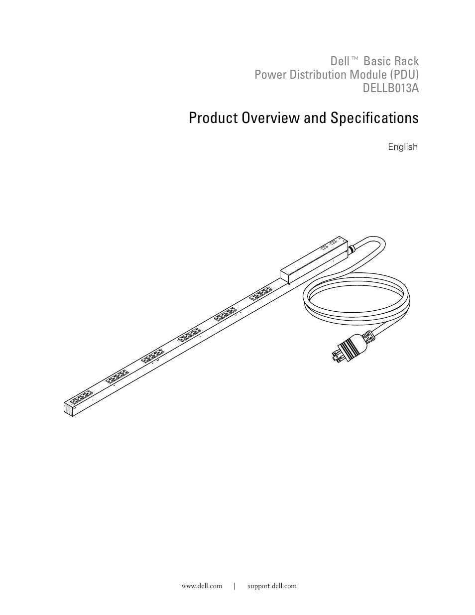 Product overview and specifications, English | Dell B013A User Manual | Page 2 / 9
