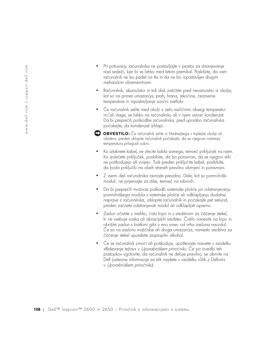 Dell Inspiron 2650 User Manual | Page 110 / 168
