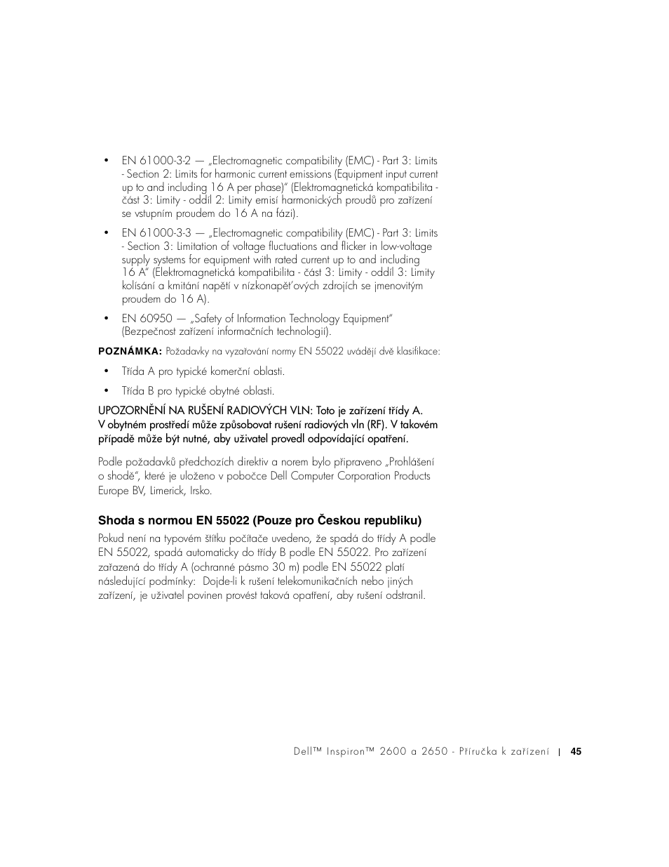 Dell Inspiron 2650 User Manual | Page 47 / 168