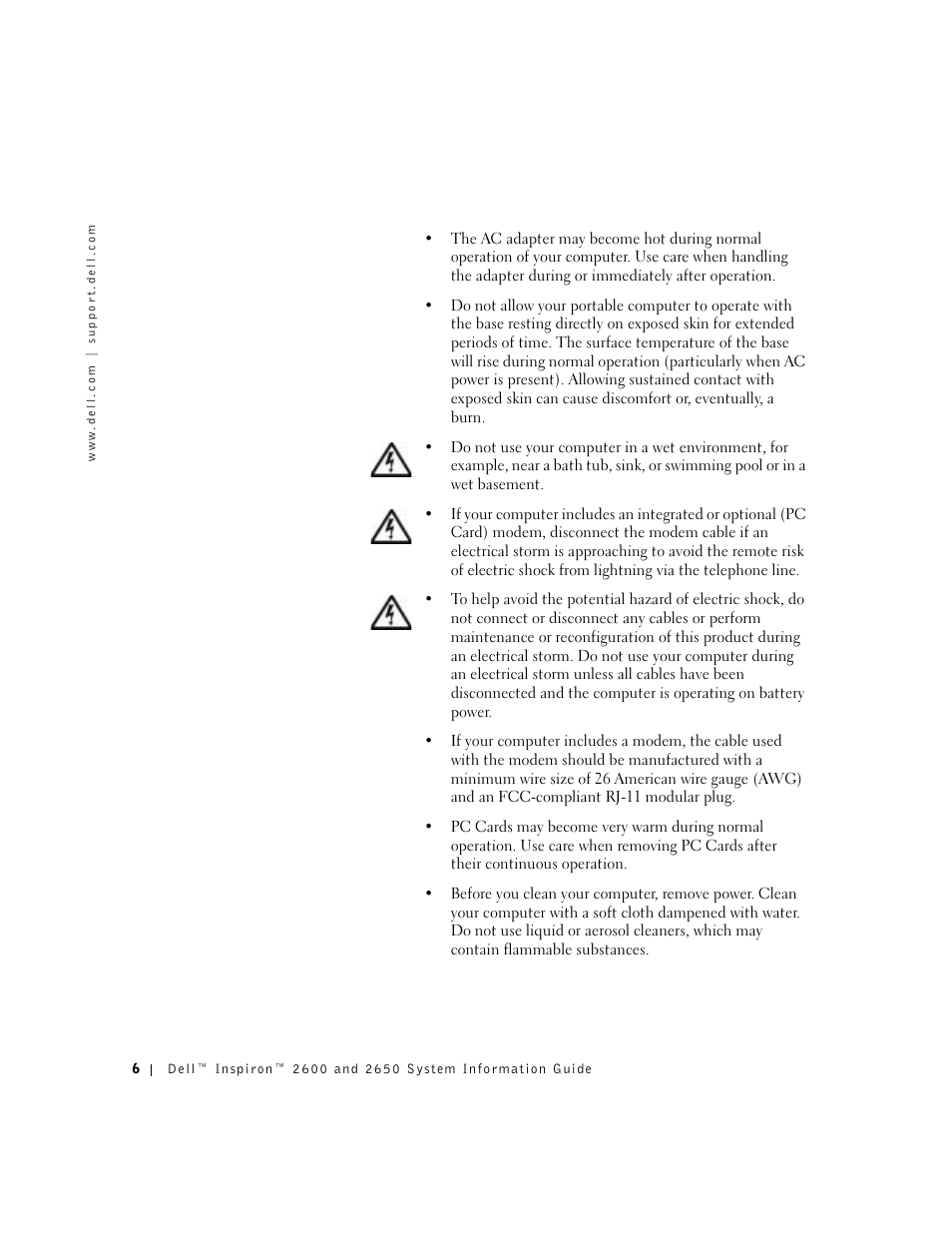Dell Inspiron 2650 User Manual | Page 8 / 168