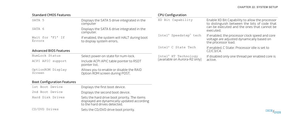 Dell Alienware Aurora-R2 User Manual | Page 109 / 117