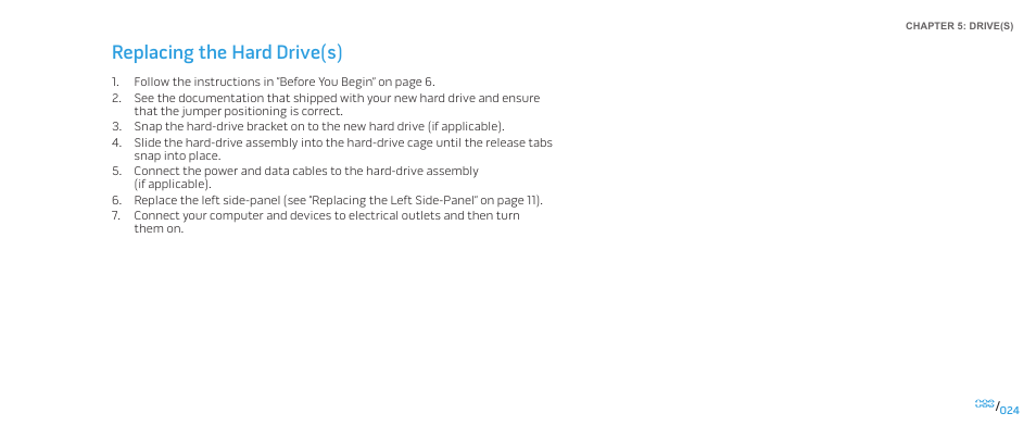 Replacing the hard drive(s) | Dell Alienware Aurora-R2 User Manual | Page 24 / 117