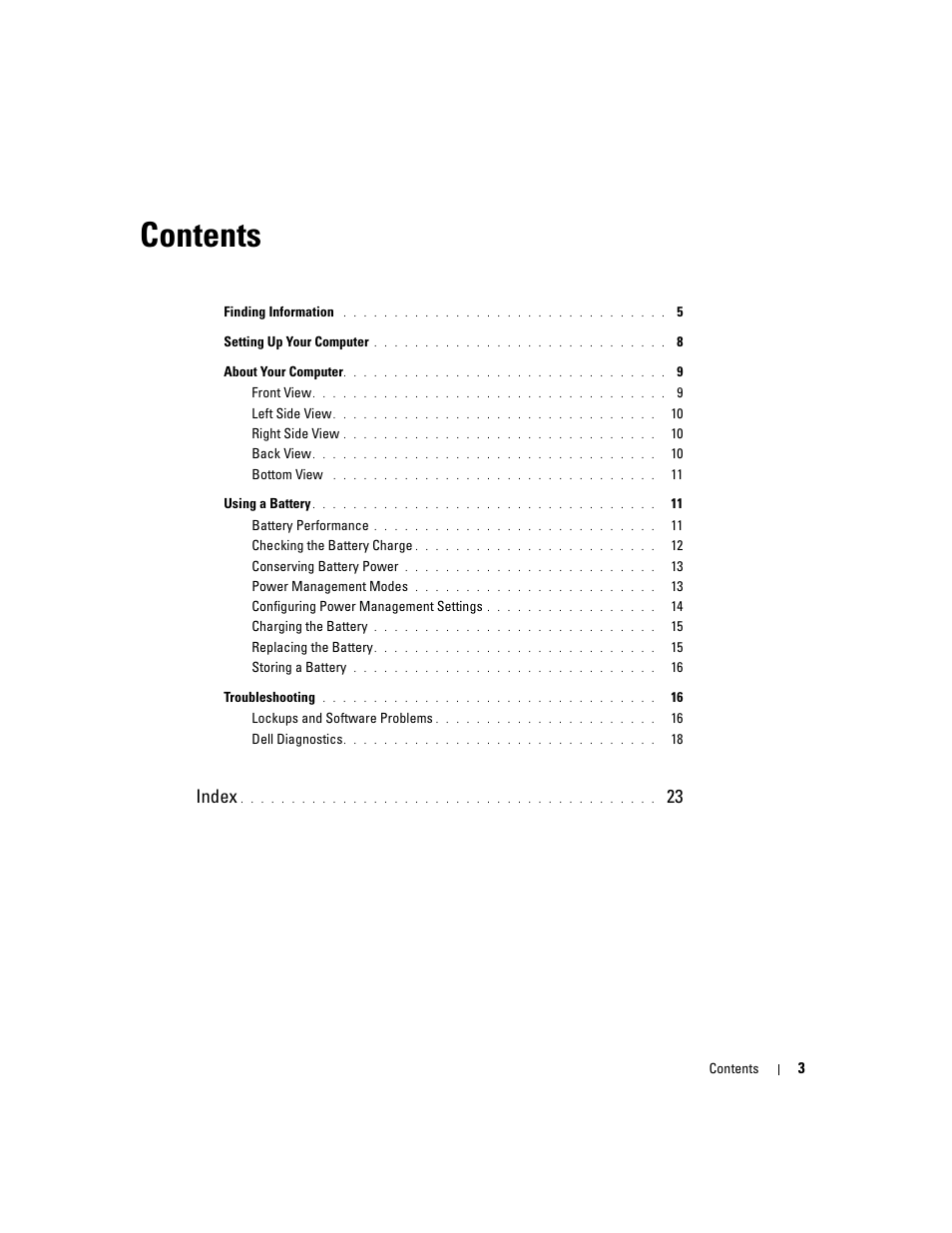 Dell Latitude 120L User Manual | Page 3 / 190