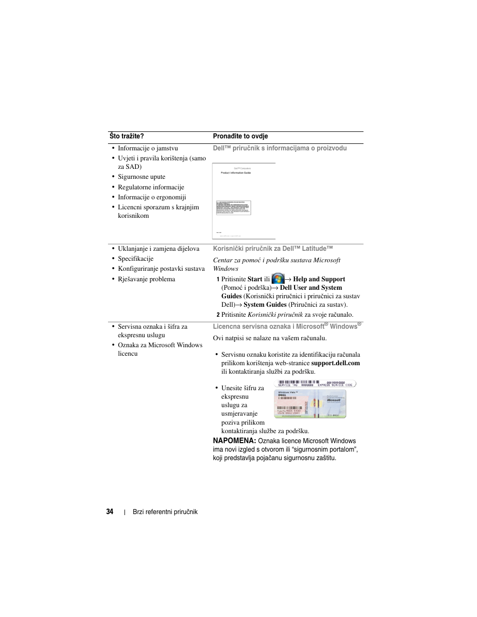 Dell Latitude D430 User Manual | Page 34 / 244