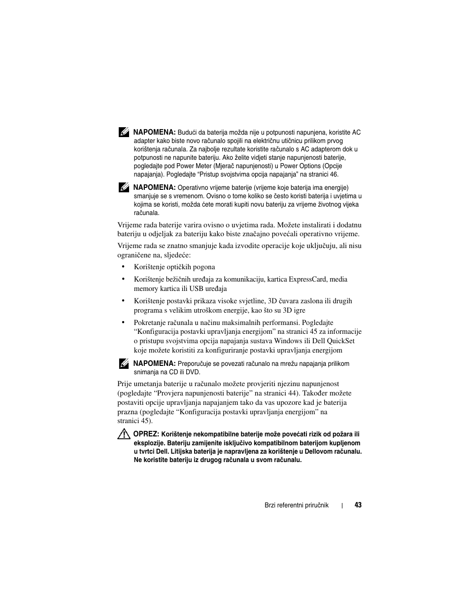 Dell Latitude D430 User Manual | Page 43 / 244