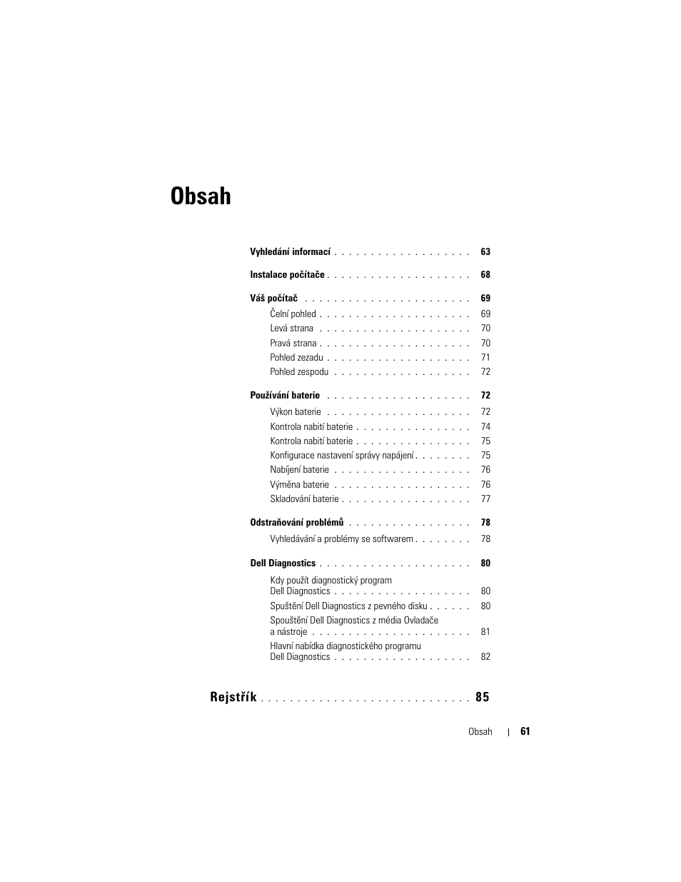 Dell Latitude D430 User Manual | Page 61 / 244