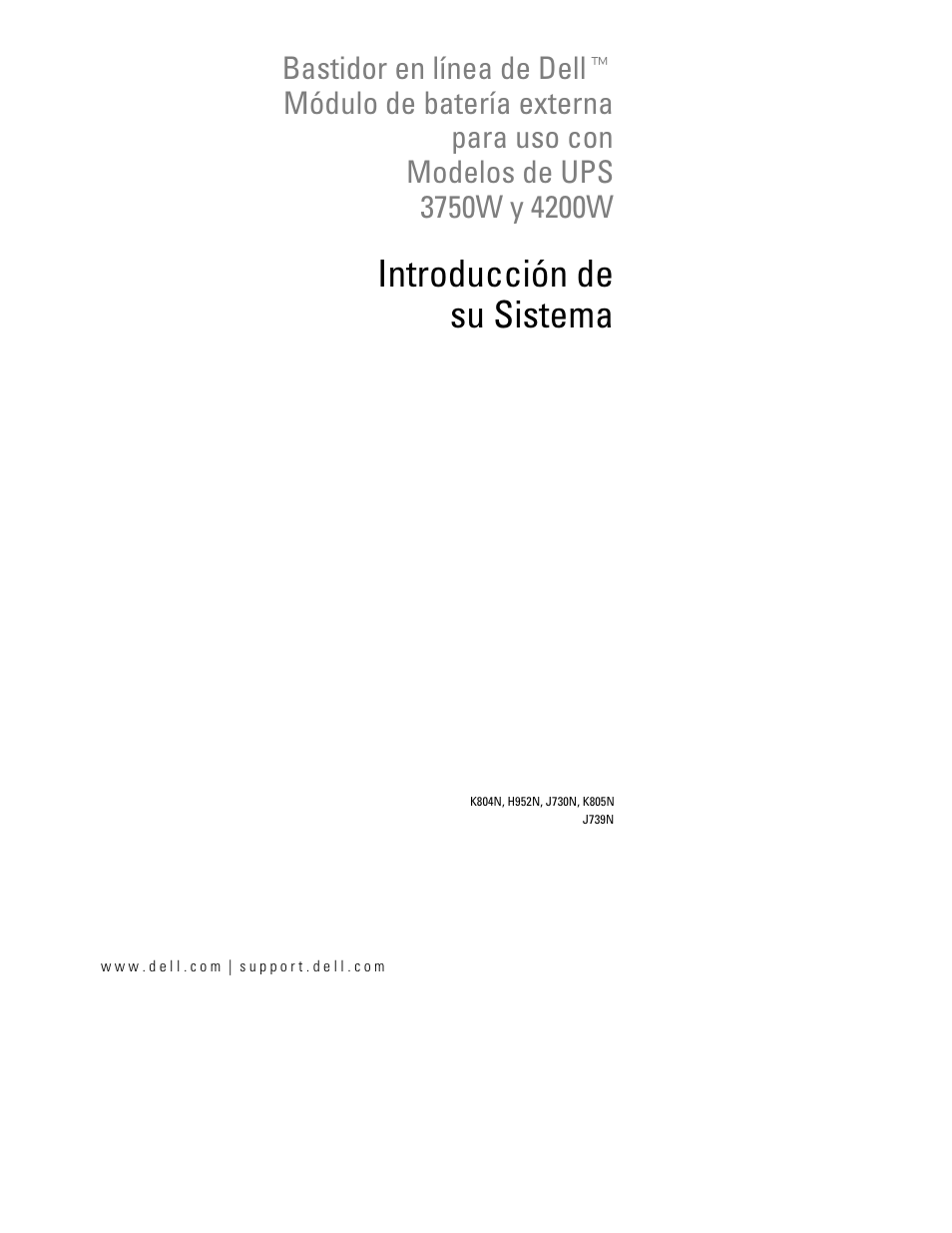 Introducción de su sistema | Dell UPS 4200R User Manual | Page 43 / 94