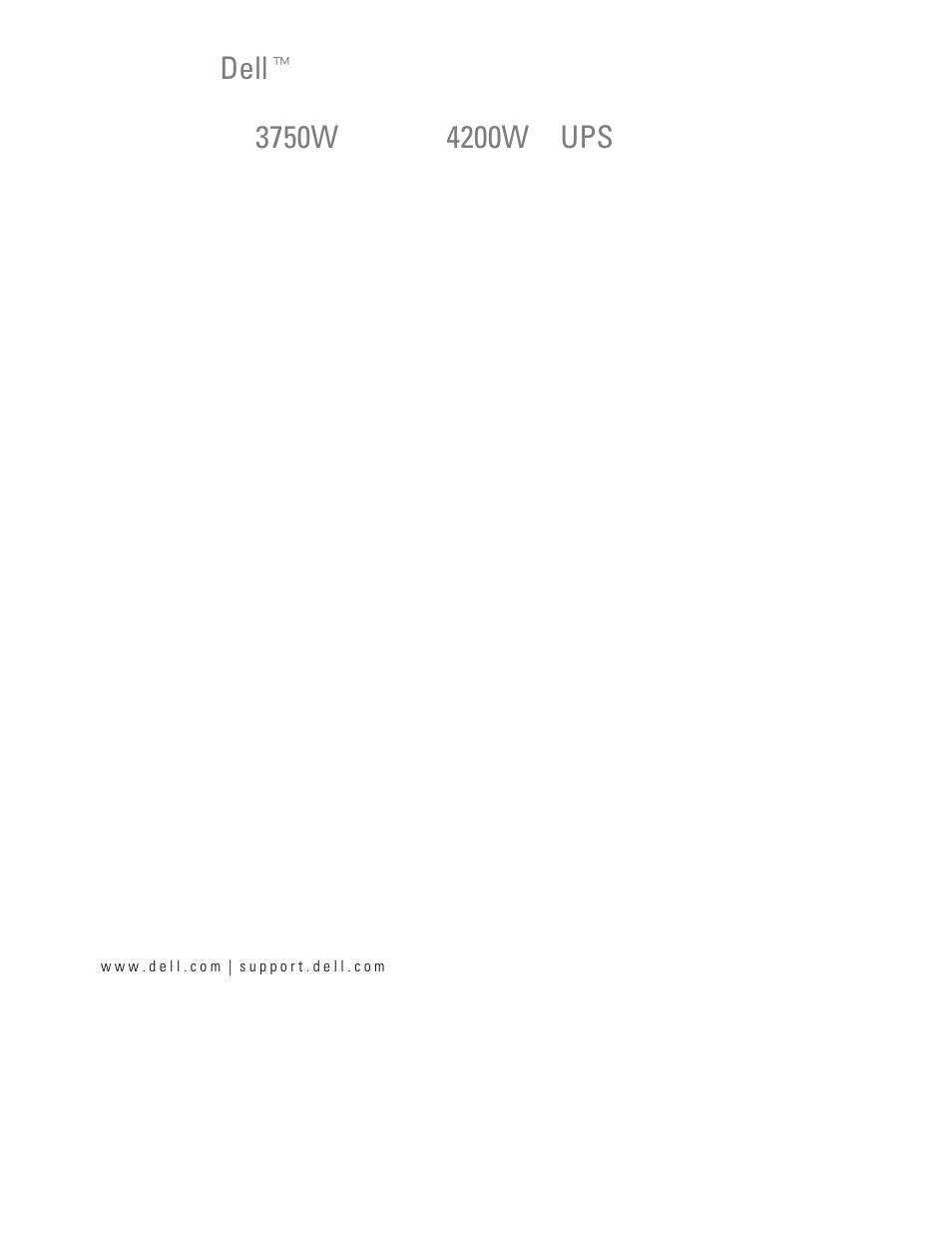 Dell UPS 4200R User Manual | Page 83 / 94