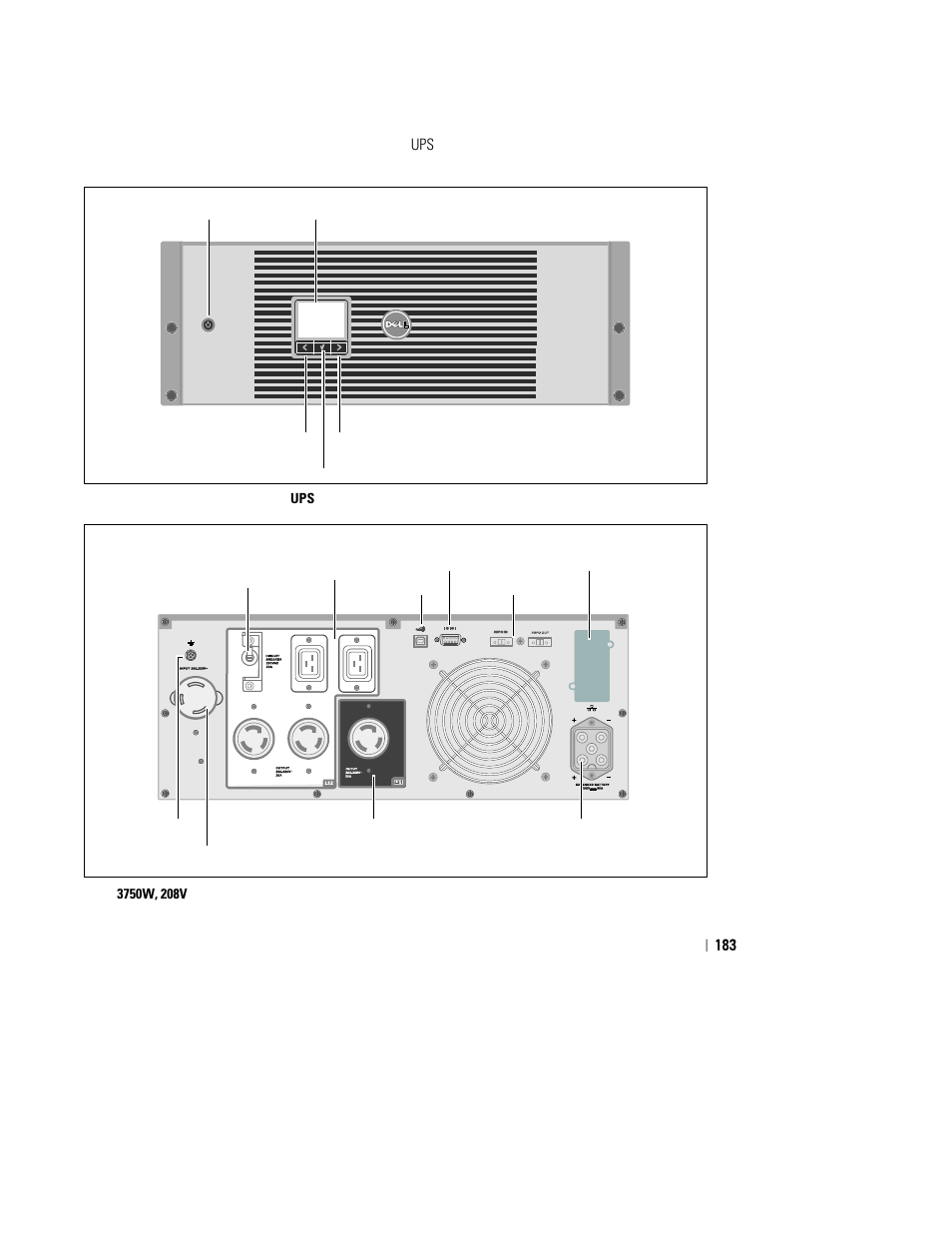 Dell UPS 3750R User Manual | Page 185 / 202