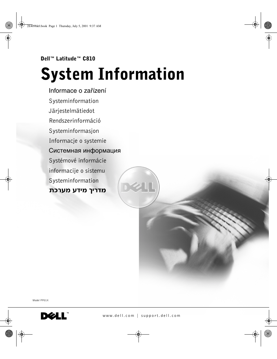 Dell Latitude C810 User Manual | 304 pages