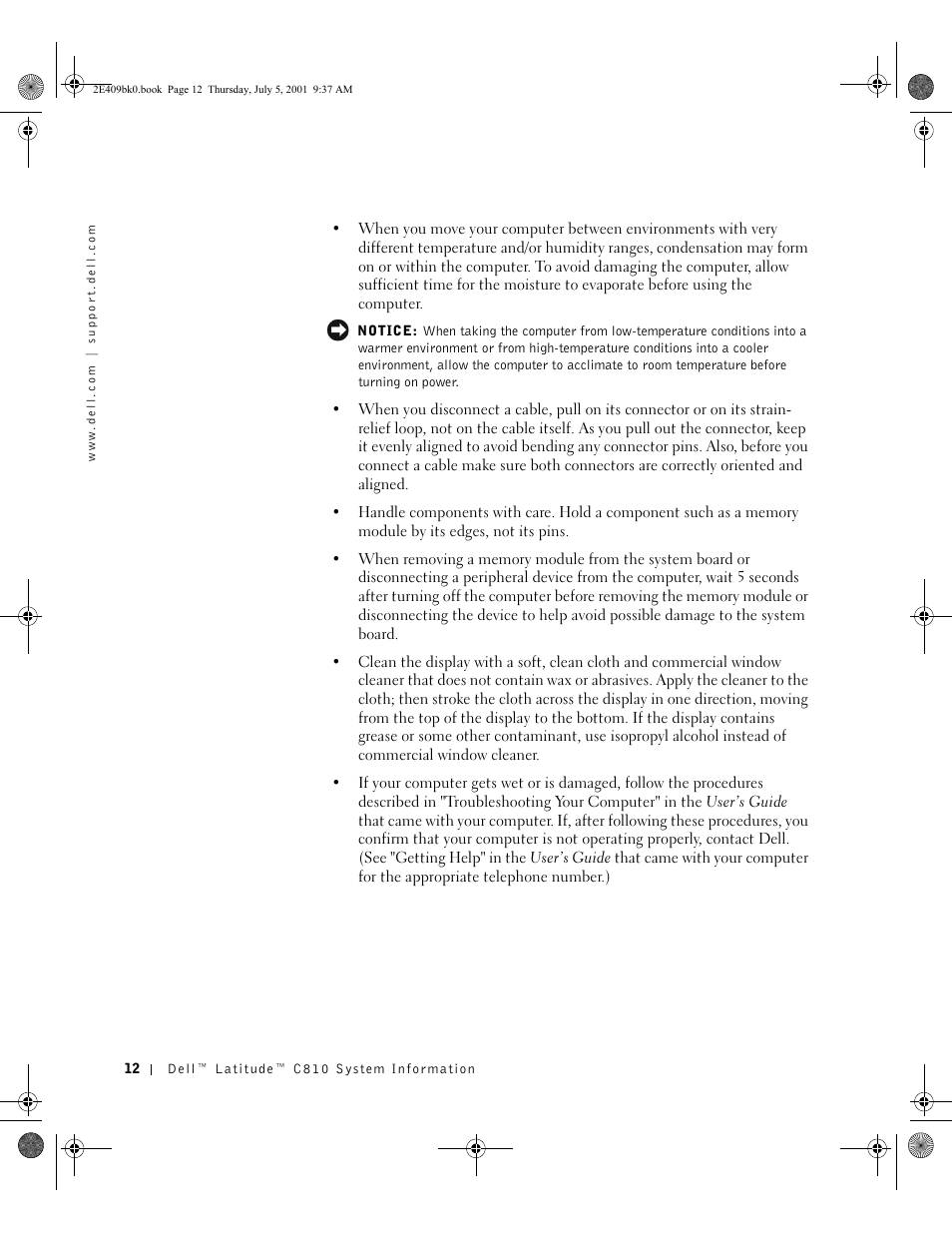 Dell Latitude C810 User Manual | Page 14 / 304