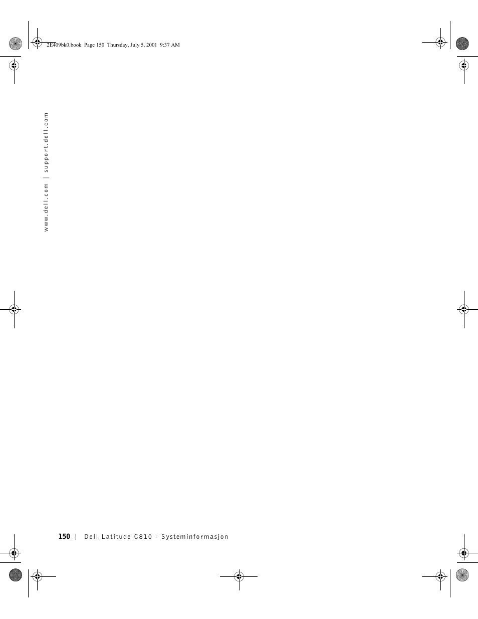 Dell Latitude C810 User Manual | Page 152 / 304