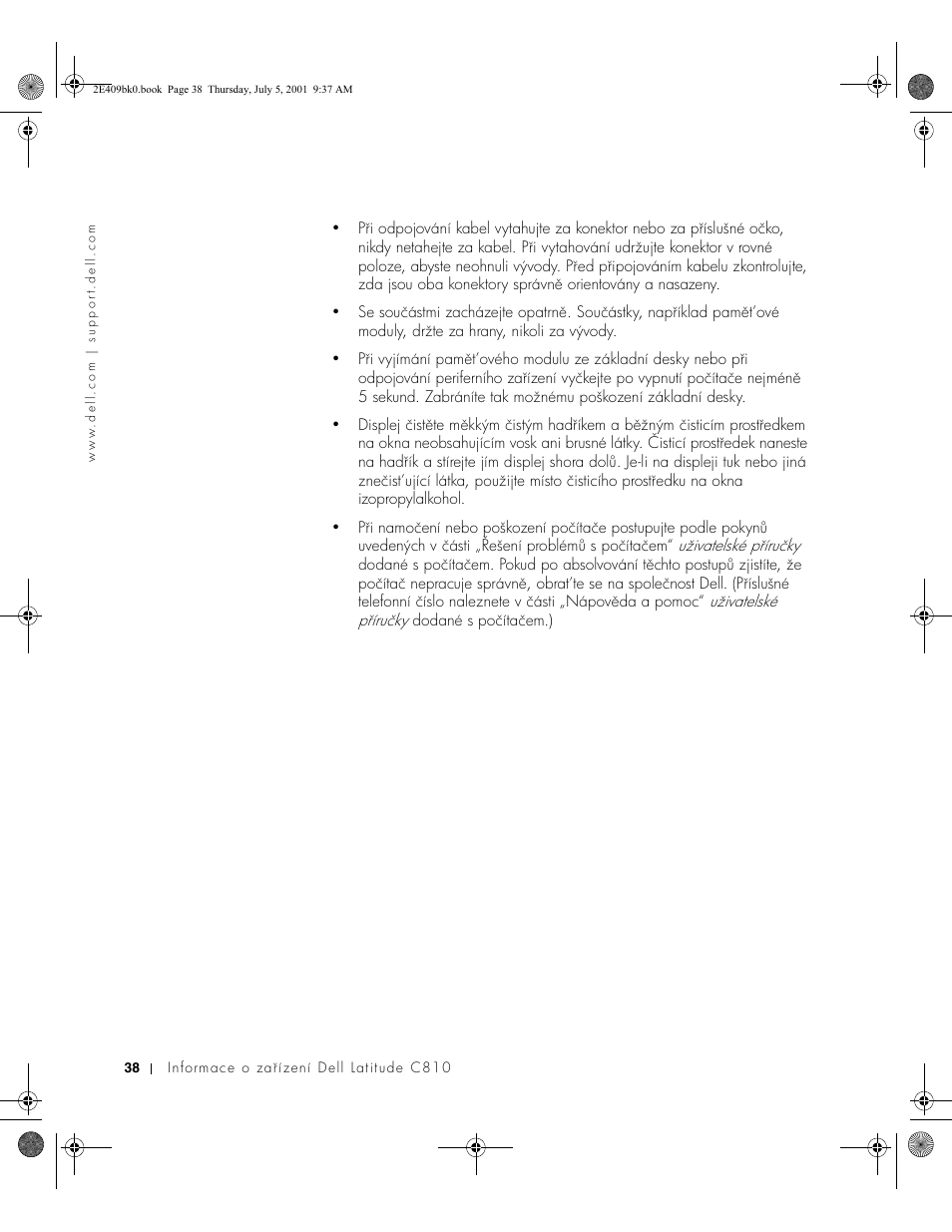 Dell Latitude C810 User Manual | Page 40 / 304