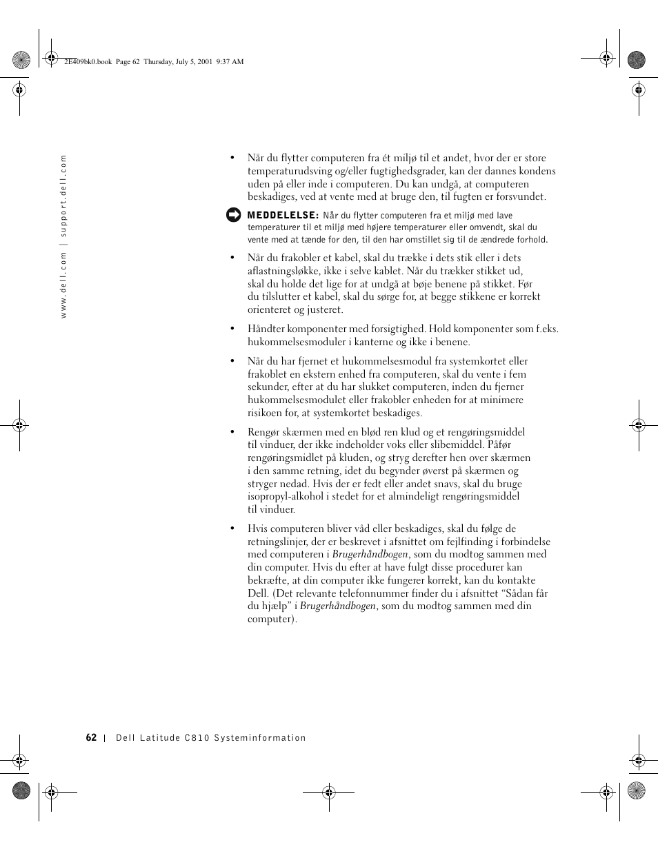 Dell Latitude C810 User Manual | Page 64 / 304