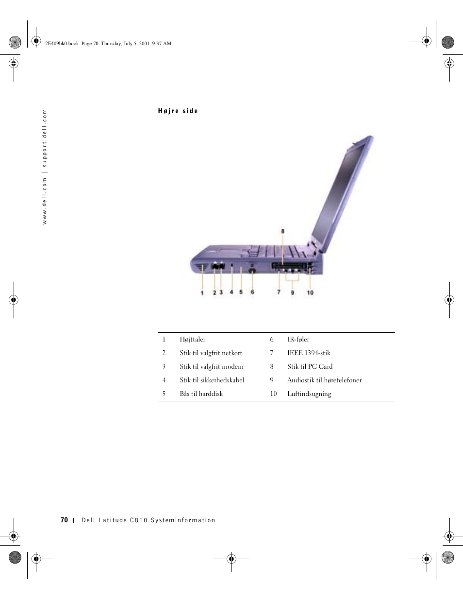Dell Latitude C810 User Manual | Page 72 / 304