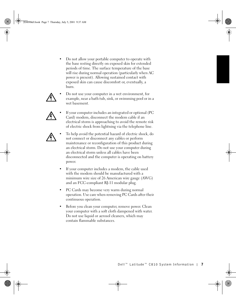 Dell Latitude C810 User Manual | Page 9 / 304