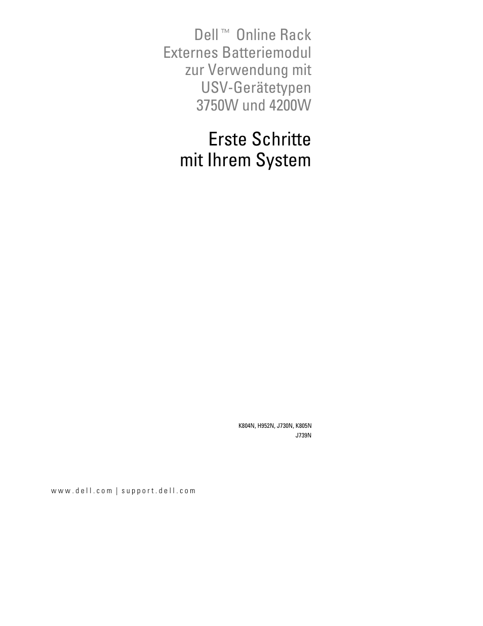 Erste schritte mit ihrem system | Dell UPS 3750R User Manual | Page 23 / 94