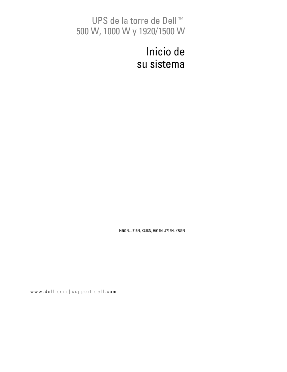 Inicio de su sistema | Dell UPS 1000T User Manual | Page 51 / 112
