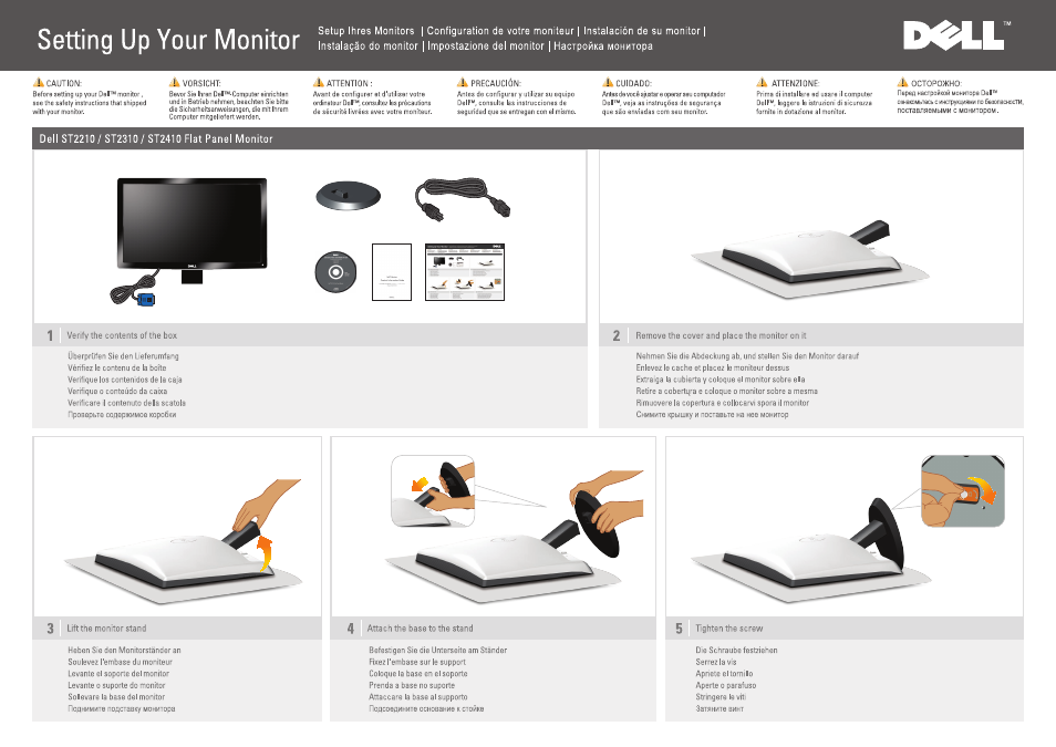 Dell ST2410 Monitor User Manual | 2 pages