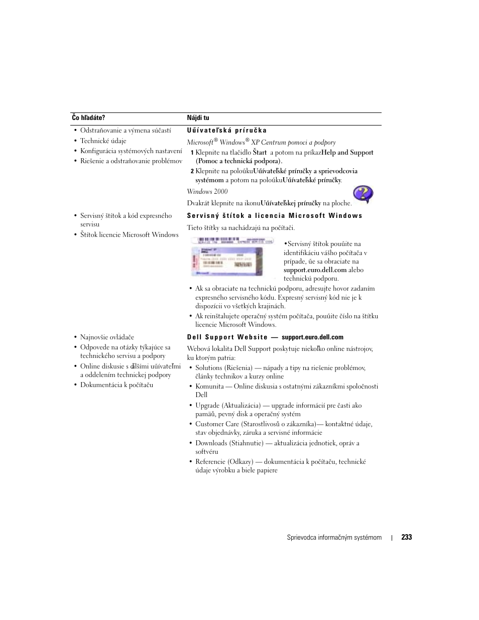 Dell Latitude D505 User Manual | Page 235 / 322