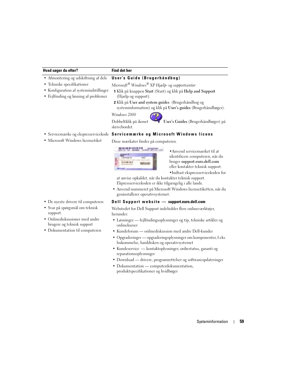 Dell Latitude D505 User Manual | Page 61 / 322