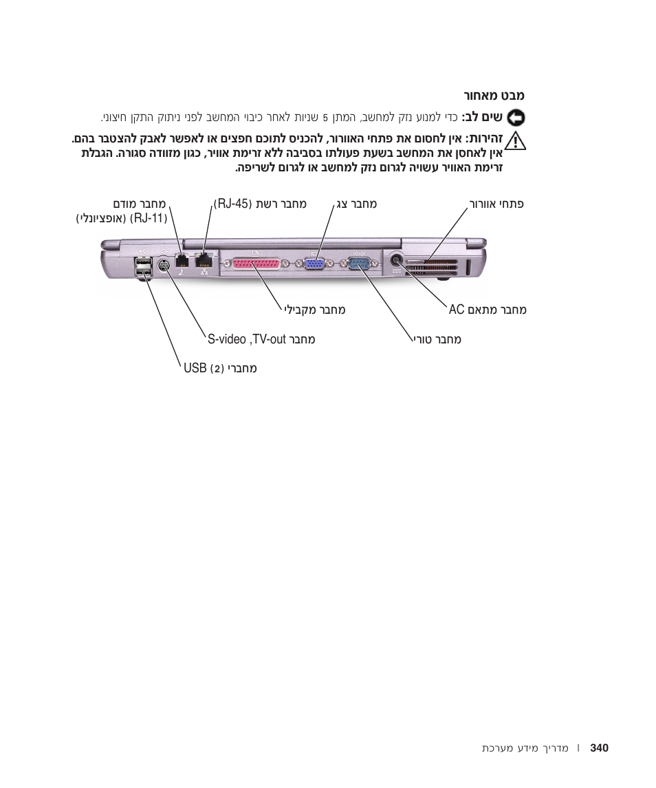 מבט מאחור | Dell Latitude D500 User Manual | Page 333 / 352