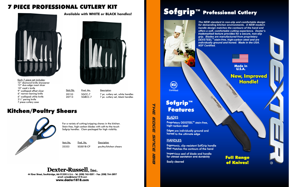 Dexter SofGrip Product Flyer User Manual | 2 pages